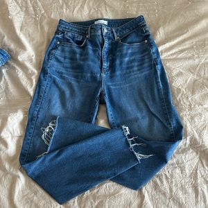 Loft Raw Edge Ankle Jean